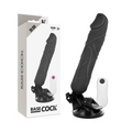BASECOCK - VIBROMASSEUR RÉALISTE TÉLÉCOMMANDE NOIR 20 CM -O- 4 CM