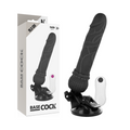 BASECOCK - VIBRATEUR RÉALISTE TÉLÉCOMMANDE NOIR 19,5 CM -O- 4 CM