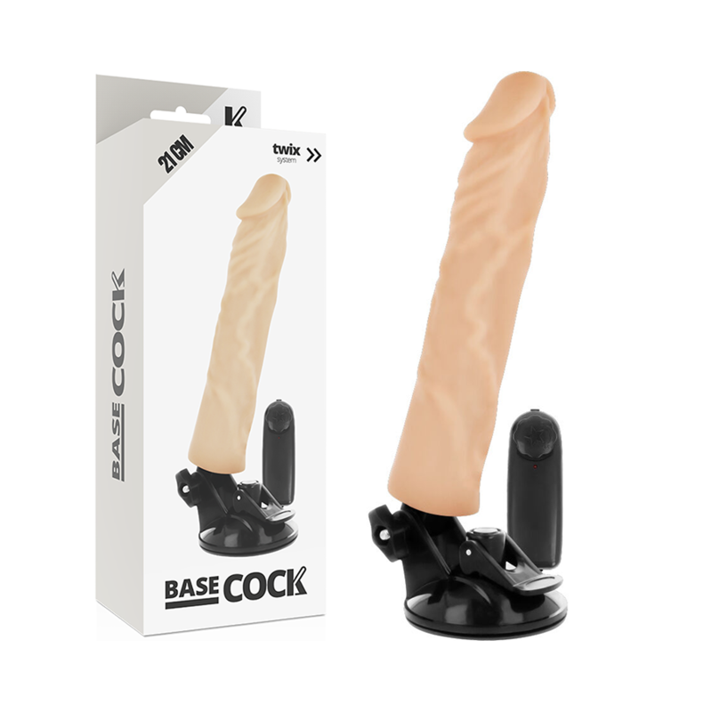 BASECOCK - VIBREUR RÉALISTE TÉLÉCOMMANDÉ NATUREL 21 CM -OU- 4 CM