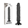 BASECOCK - VIBREUR RÉALISTE 2-1 NOIR NATUREL 20 CM -O- 4 CM