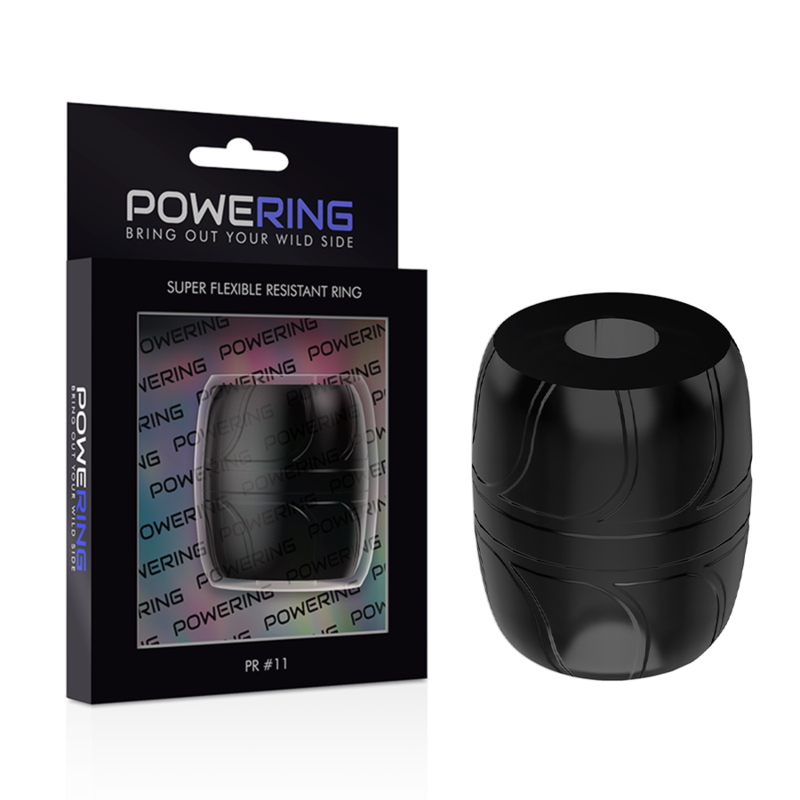 POWERING - ANNEAU PÉNIEN ULTRA SOUPLE ET RÉSISTANT 5 CM PR11 NOIR