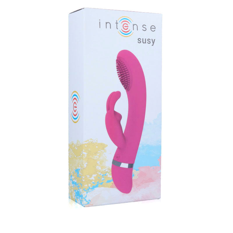 INTENSE - SUSY VIBRADOR OSCILLANT SILICONE RABBIT ROSE