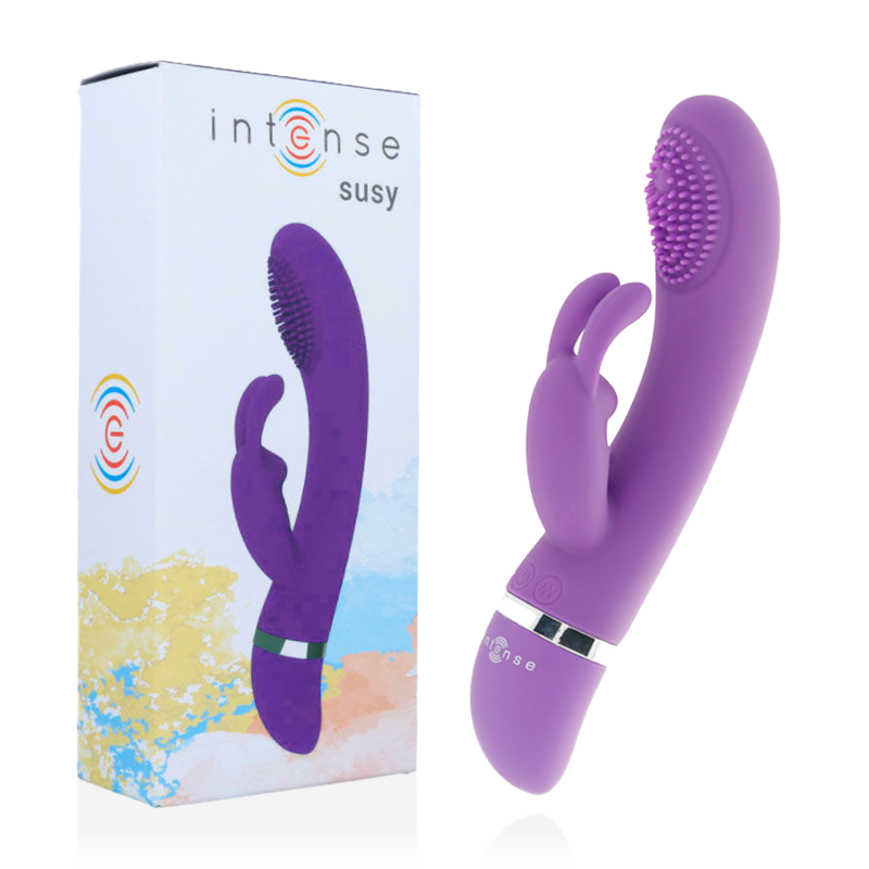 INTENSE - SUSY OSCILLATING SILICONE RABBIT LILAC VIBRATOR