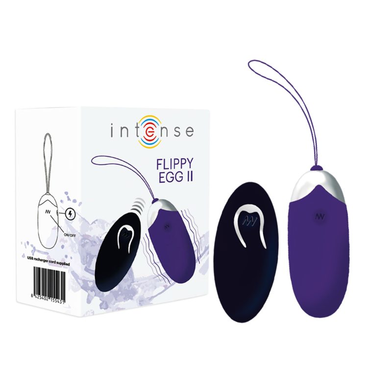 INTENSE - OEUF RECHARGEABLE TÉLÉCOMMANDÉ FLIPPY II LILA