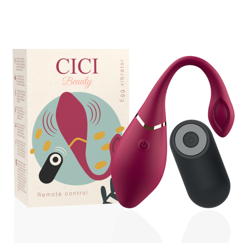 CICI BEAUTY - VIBREUR OEUF EN SILICONE DE QUALITÉ SUPÉRIEURE AVEC TÉLÉCOMMANDE