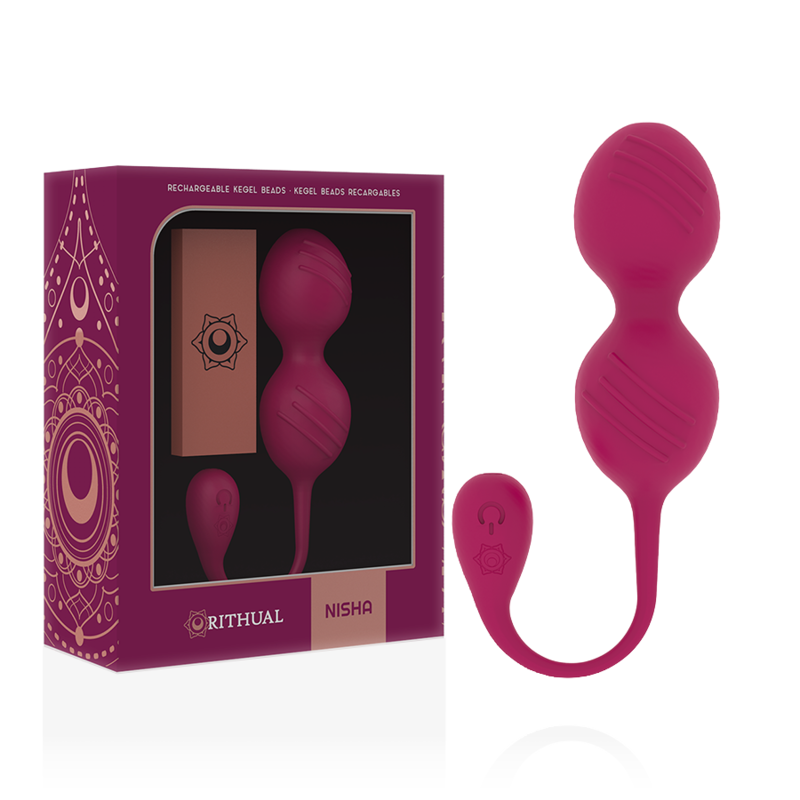 RITHUAL - NISHA BOULES DE GINTOY RECHARGEABLES VIBRANTES ORCHIDÉE