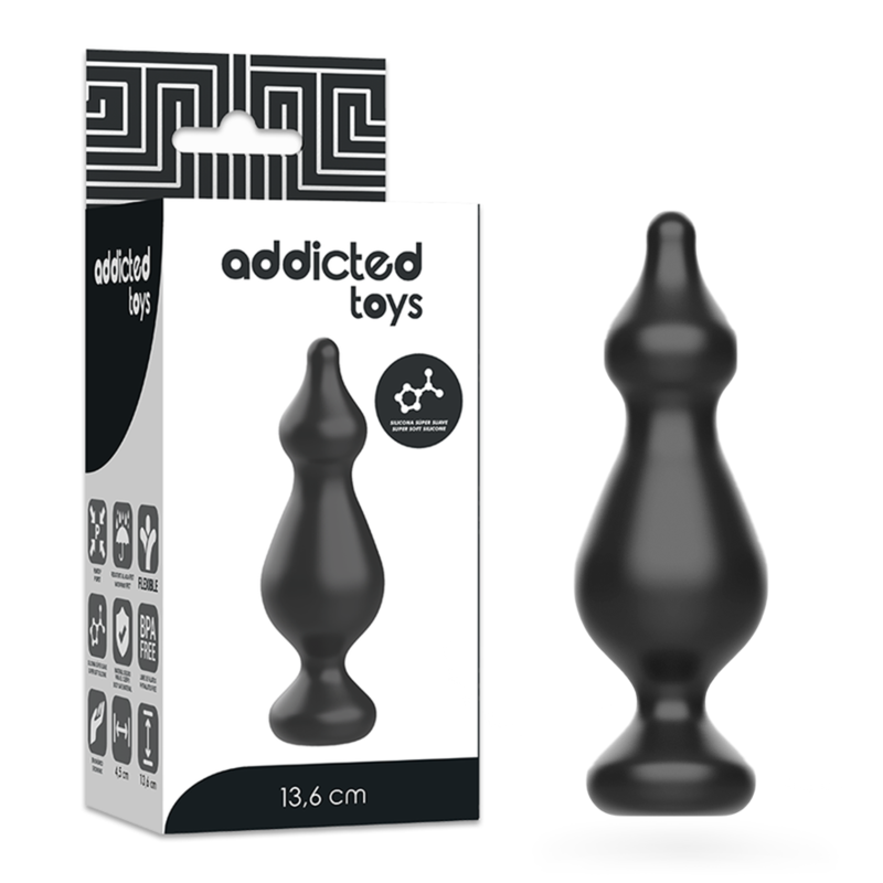 ADDICTED TOYS - PLUG ANAL 13,6 CM NOIR