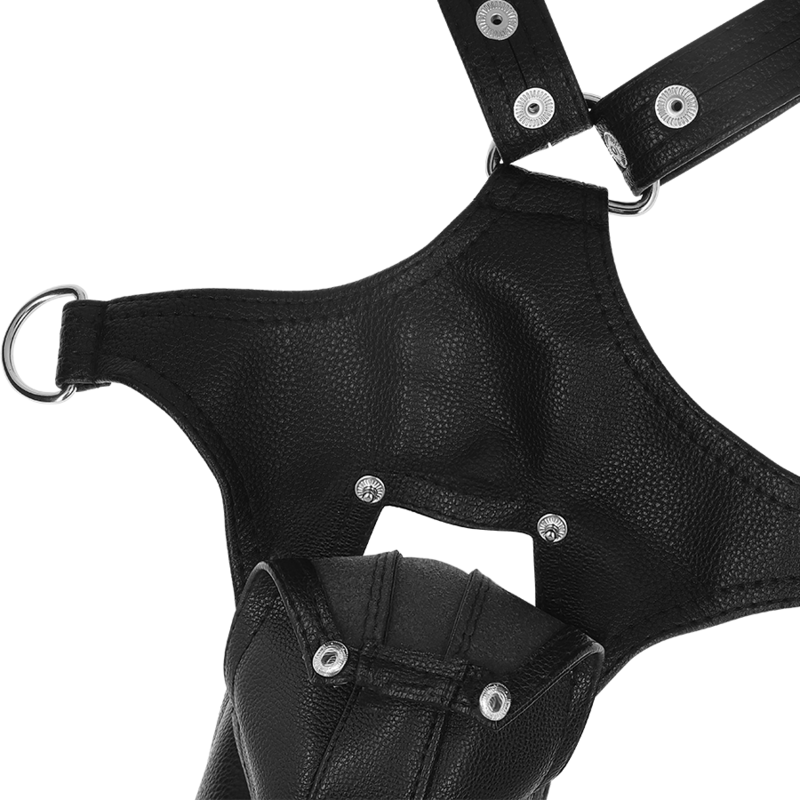 FÉTICHE ATTITUDE SOUMISE - HARNAIS EN ÉCO-CUIR JOCK STRAP HOMME