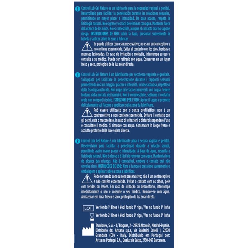 CONTROL - LUBRIFIANT NATUREL LUB GEL 75 ML