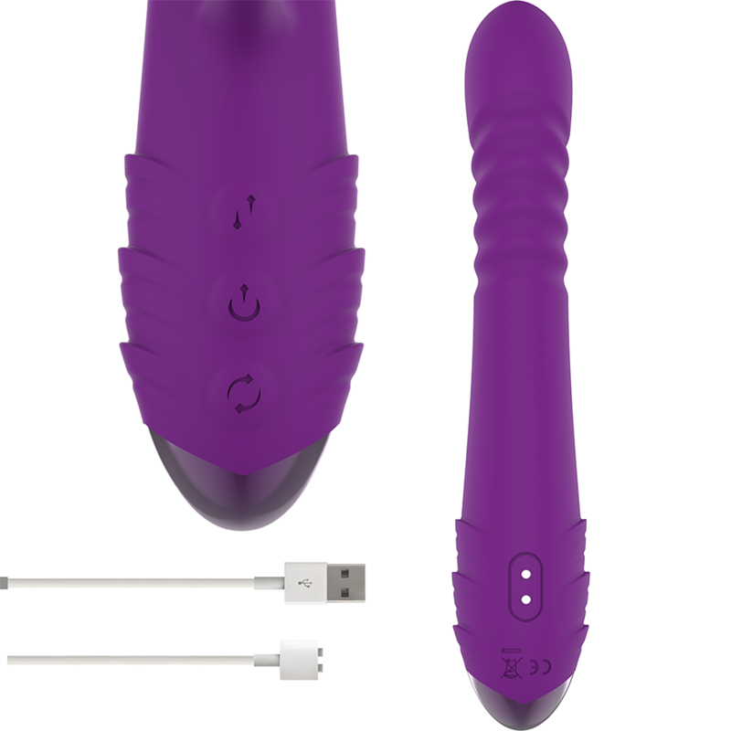 INTENSE - IGGY VIBREUR MULTIFONCTION RECHARGEABLE UP & DOWN AVEC STIMULATEUR CLITORIDIEN VIOLET