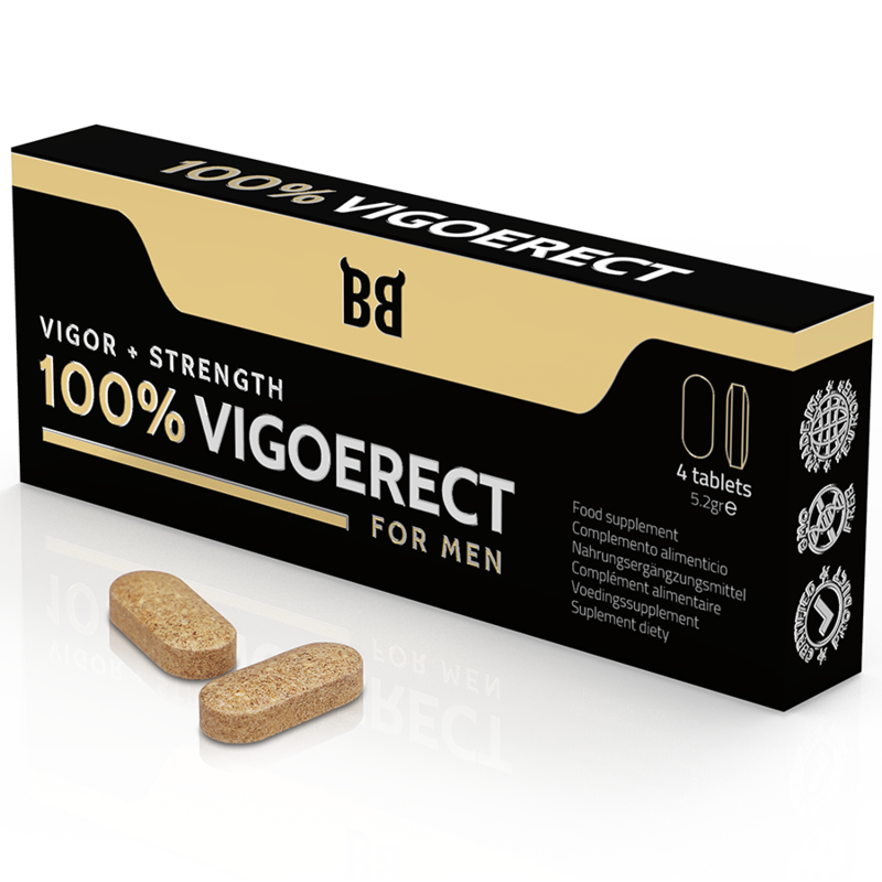 BLACK BULL - 100% VIGOERECT MEN'S ENHANCER 4 CAPSULES