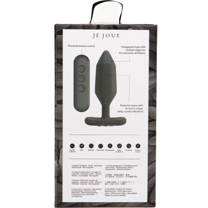 JE JOUE - ONYX PLUG ANAL VIBRANT NOIR