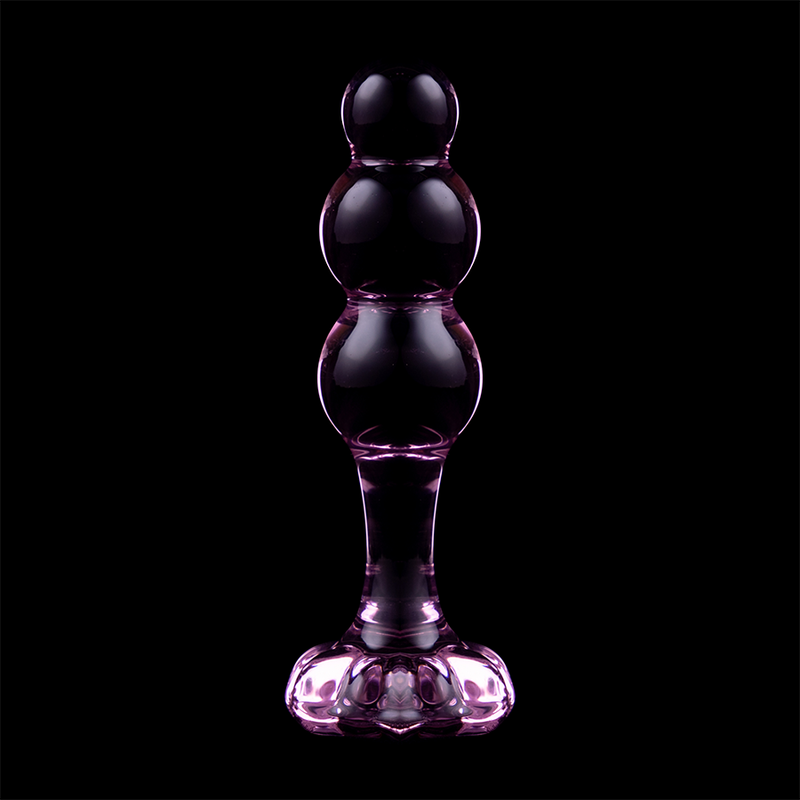 NEBULA SERIES BY IBIZA - MODELO 1 PLUG CRISTAL ROSA 10.5 CM -O- 3 CM