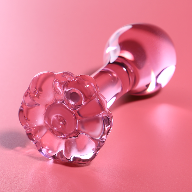 SÉRIE NEBULA PAR IBIZA - MODÈLE 2 PLUGS CRISTAL ROSE 11 CM -O- 3.5 CM