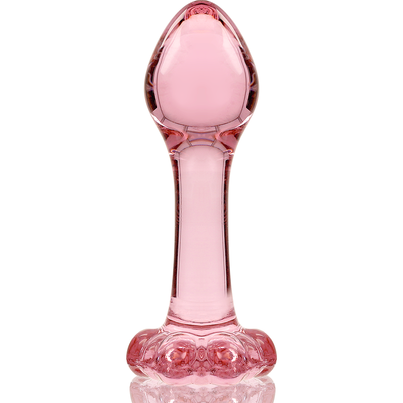 SÉRIE NEBULA PAR IBIZA - MODÈLE 2 PLUGS CRISTAL ROSE 11 CM -O- 3.5 CM
