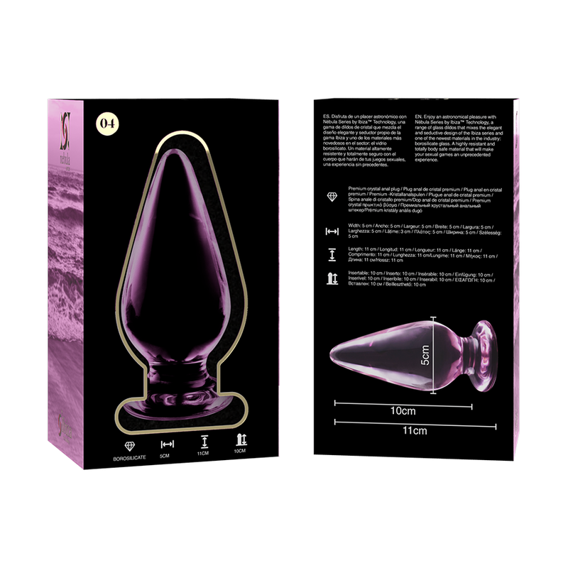 SÉRIE NEBULA PAR IBIZA - MODÈLE 4 BRANCHES CRISTAL ROSE 11 CM -OU- 5 CM