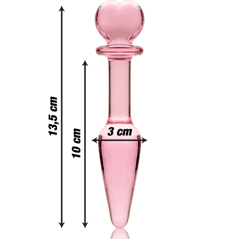 SÉRIE NEBULA PAR IBIZA - MODÈLE 7 FICHE CRISTAL ROSE 13.5 CM -O- 3 CM