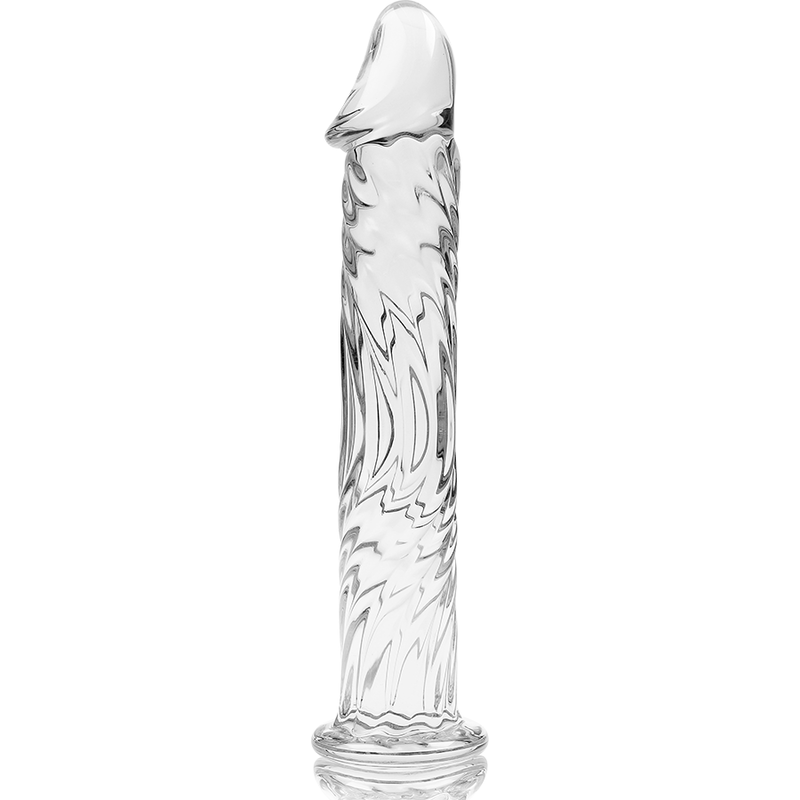 SÉRIE NEBULA D'IBIZA - MODÈLE 12 GODEMICHET CRISTAL TRANSPARENT 17 CM -O- 3,5 CM