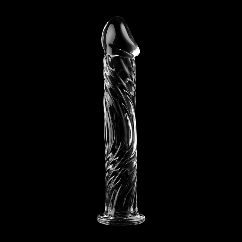 SÉRIE NEBULA D'IBIZA - MODÈLE 12 GODEMICHET CRISTAL TRANSPARENT 17 CM -O- 3,5 CM