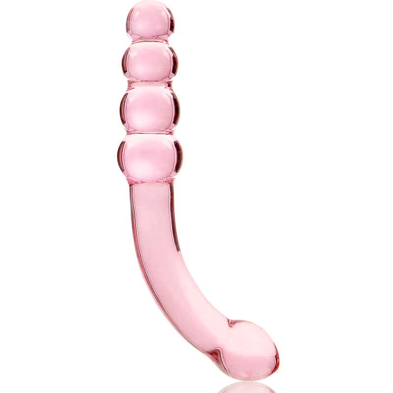 NEBULA SERIES BY IBIZA - MODÈLE 14 GODEMICHET CRISTAL ROSE 18,5 CM -Ø- 3 CM