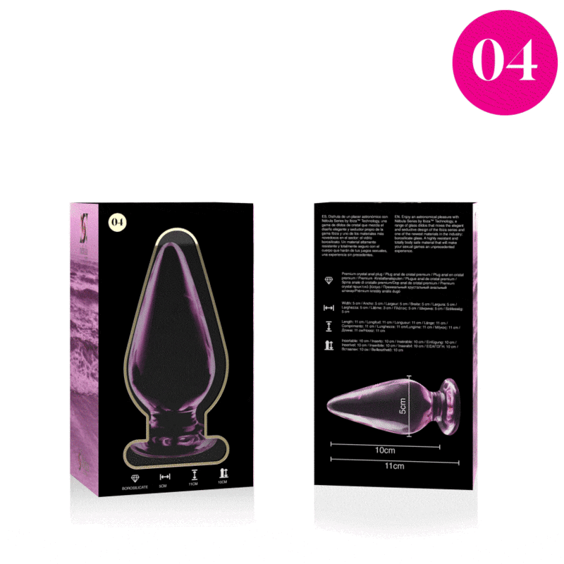 SÉRIE NEBULA PAR IBIZA - MODÈLE 4 BRANCHES CRISTAL ROSE 11 CM -OU- 5 CM