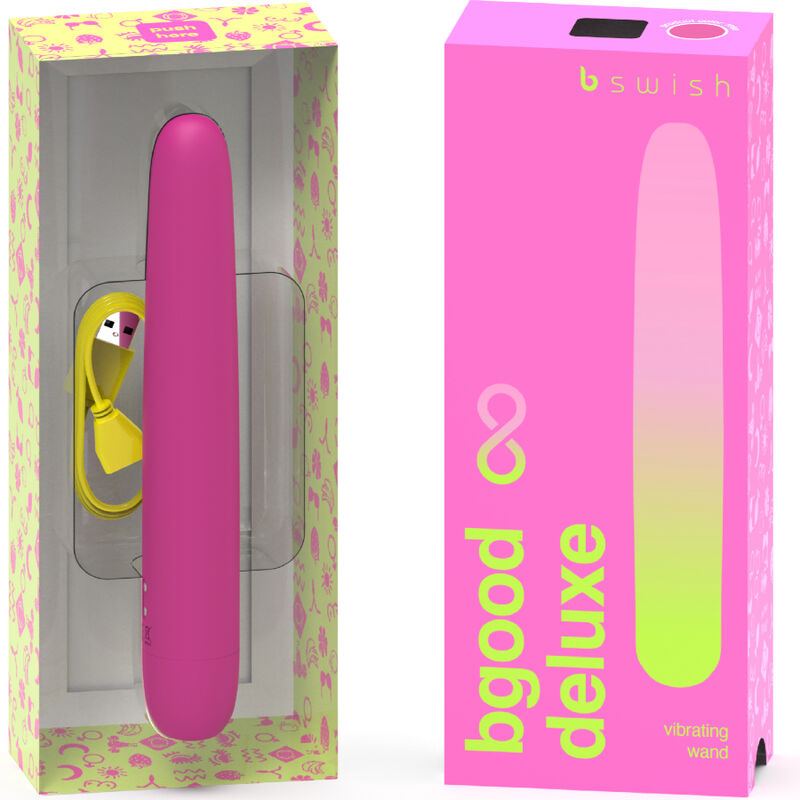 B SWISH - VIBRATEUR RECHARGEABLE EN SILICONE ROSE BGOOD INFINITE DELUXE