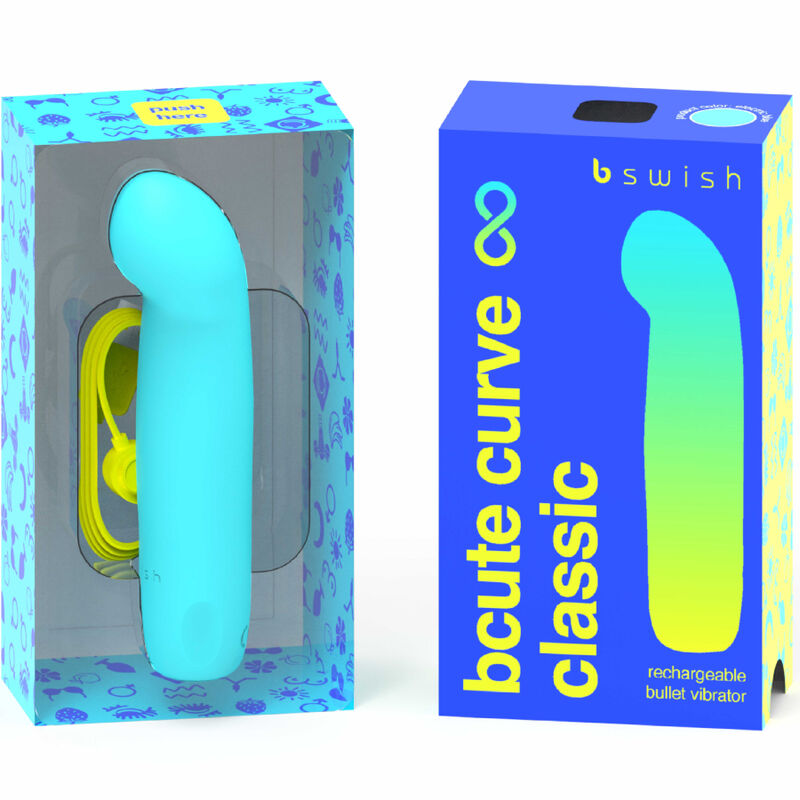 B SWISH - BCUTE CURVE INFINITE CLASSIQUE VIBRATEUR RECHARGEABLE SILICONE BLEU