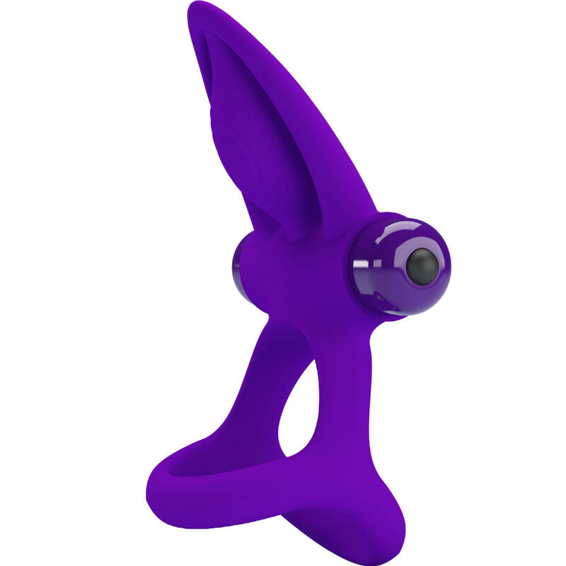 PRETTY LOVE - VIBRATING RING 10 VIBRATIONS SILICONE VIOLET