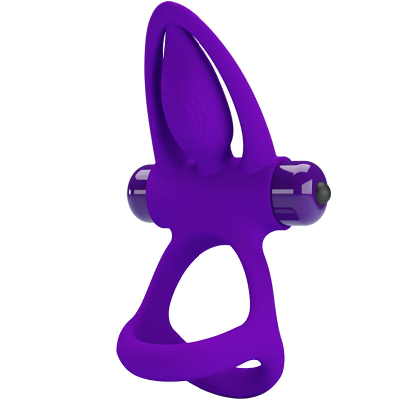 PRETTY LOVE - VIBRATING RING 10 VIBRATIONS SILICONE VIOLET