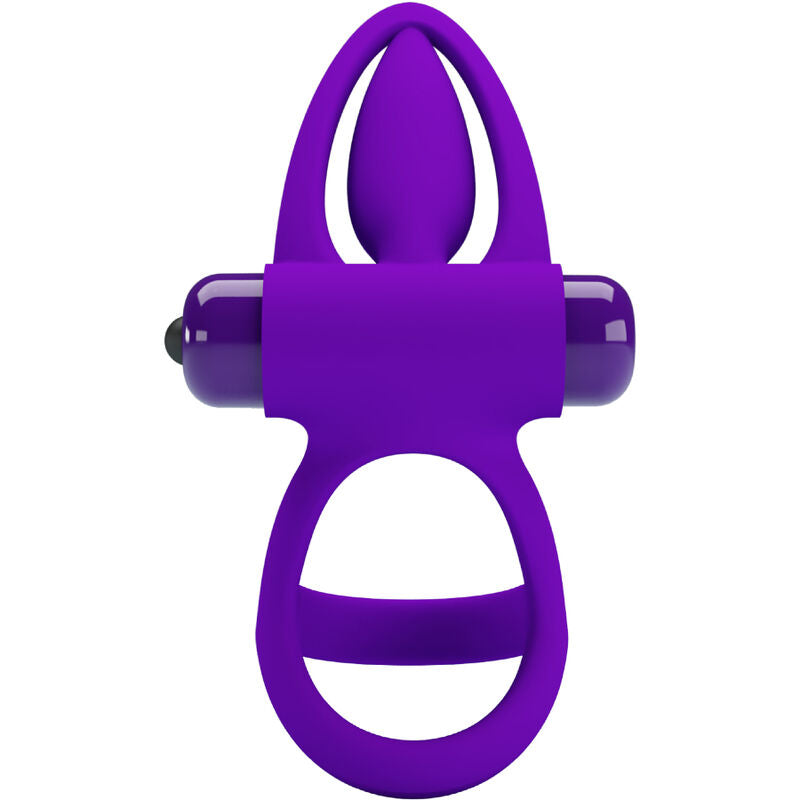 PRETTY LOVE - VIBRATING RING 10 VIBRATIONS SILICONE VIOLET