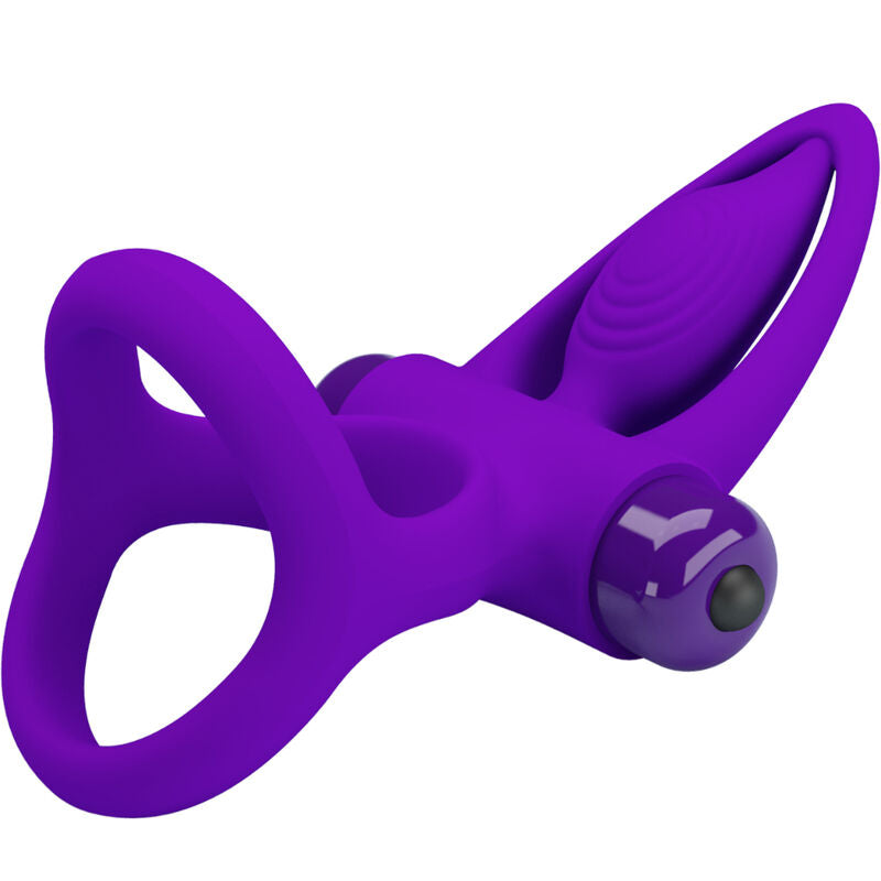 PRETTY LOVE - VIBRATING RING 10 VIBRATIONS SILICONE VIOLET
