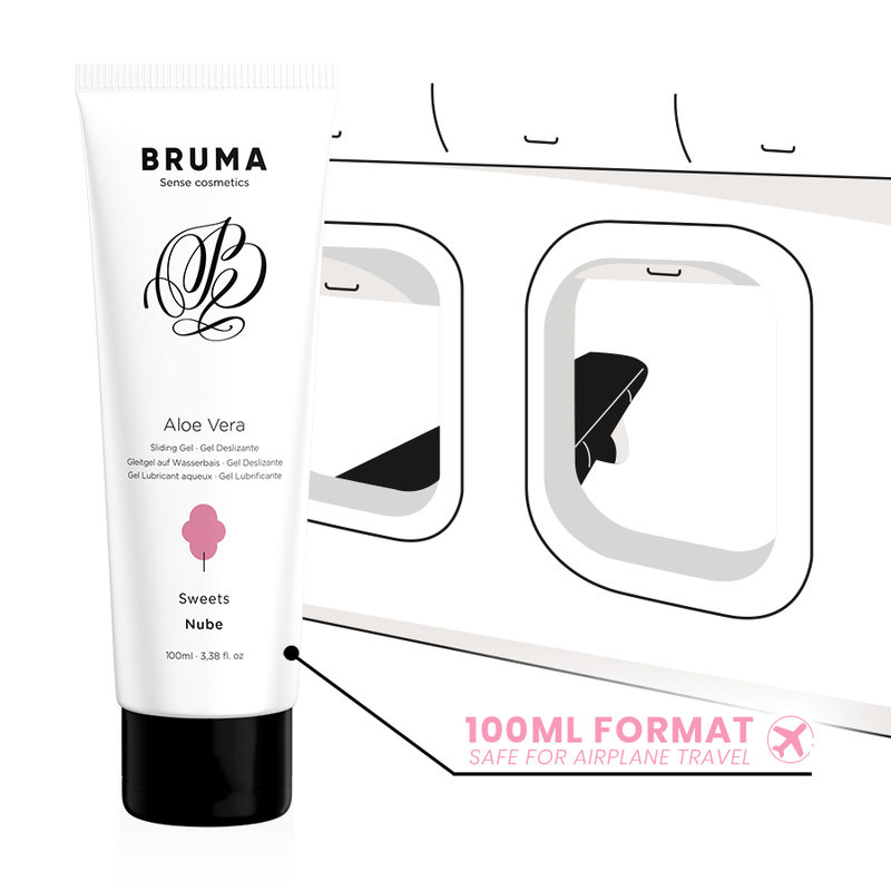 BRUME - GEL LUBRIFIANT À L'ALOE VERA SAVEUR BARBE À PAPA 100 ML