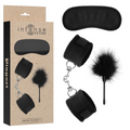INTENSE - SET ÉROTIQUE FÉTICHE 2 AVEC MENOTTES, MASQUE POUR LES YEUX ET PLUMEAU
