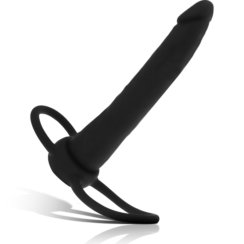 MYTHOLOGY - COBI ONYX ACCOMODATOR HARNAIS POUR DOUBLE PÉNÉTRATION SILICONE