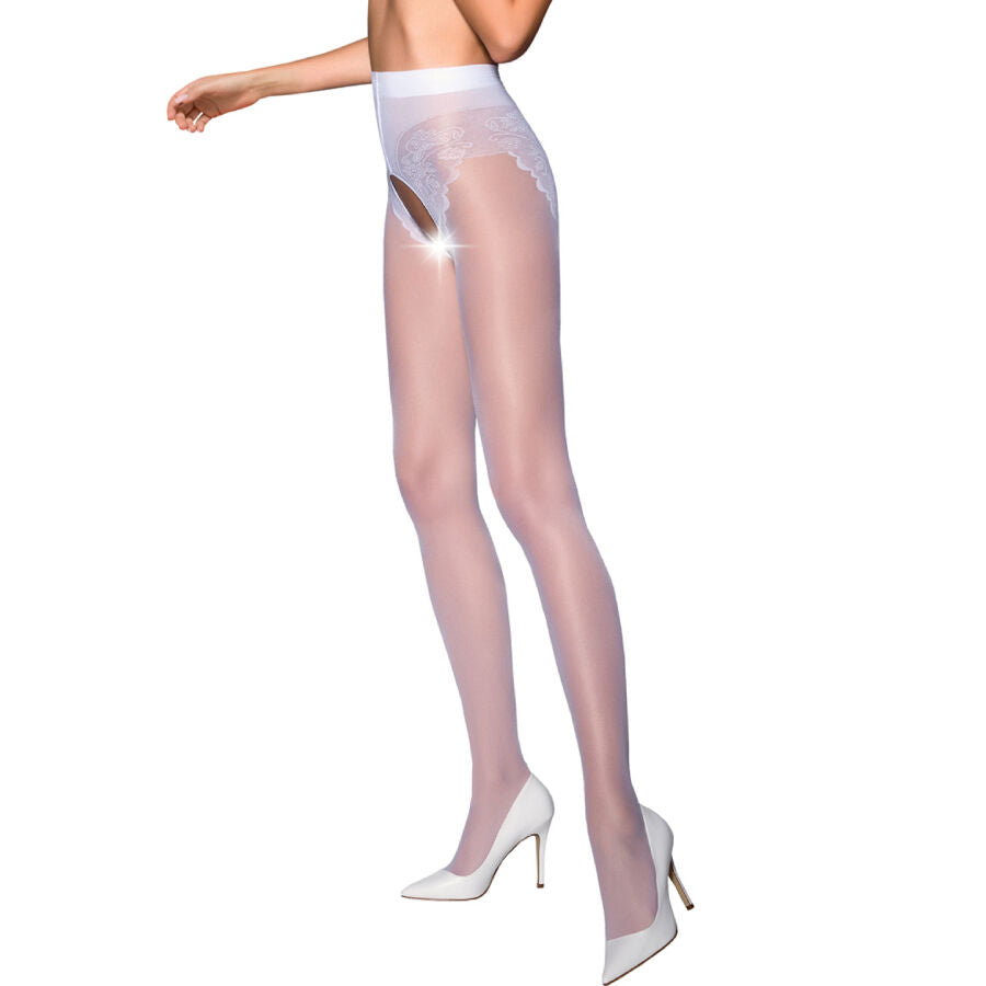 PASSION - MI-BAS TIOPEN 006 BLANC 3/4 30 DEN