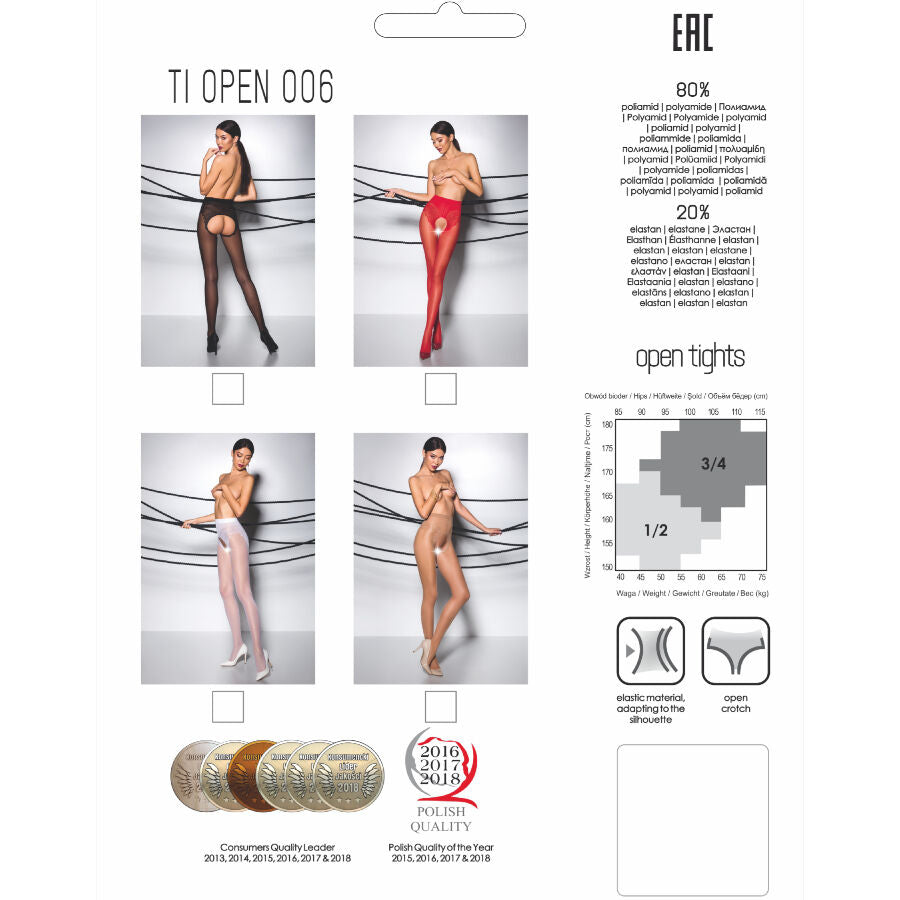 PASSION - TIOPEN 006 RED 3/4 30 DEN STOCKINGS