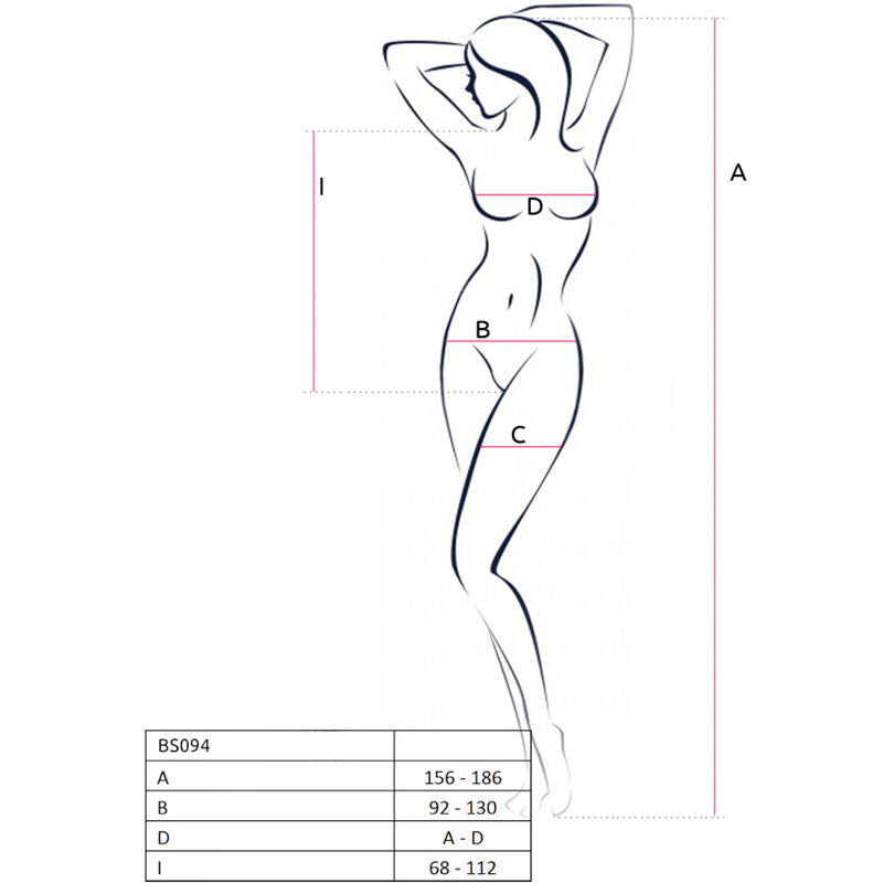 PASSION - BS094 COLLANT-COMBINAISON NOIR TAILLE UNIQUE