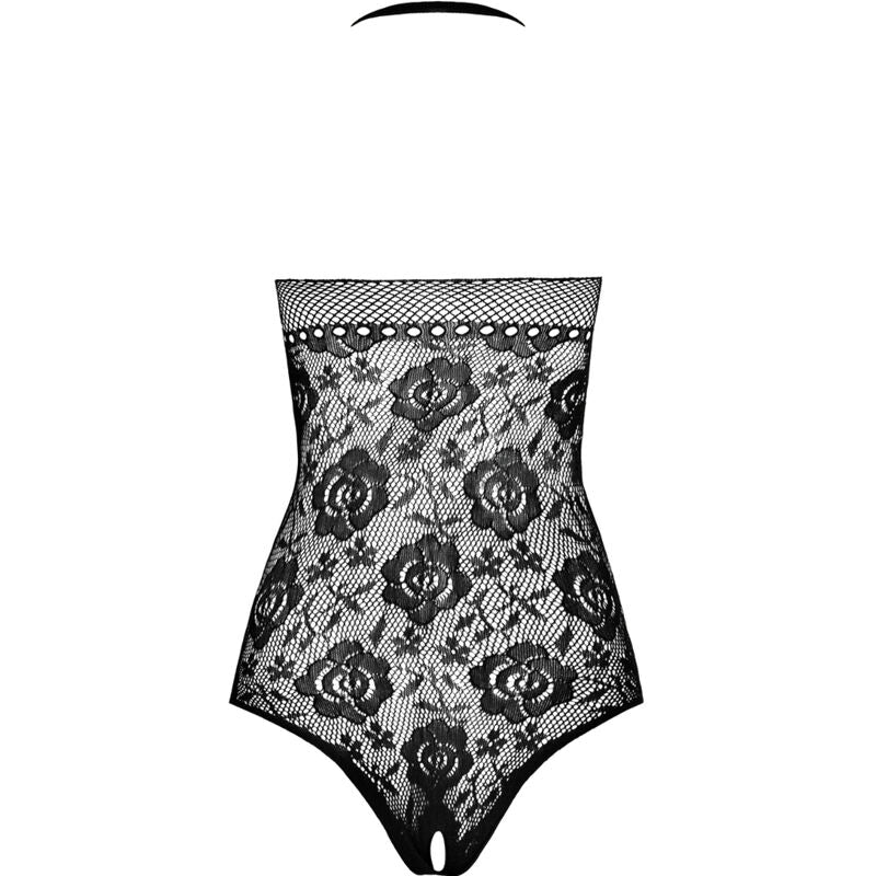 PASSION - BS094 COLLANT-COMBINAISON NOIR TAILLE UNIQUE