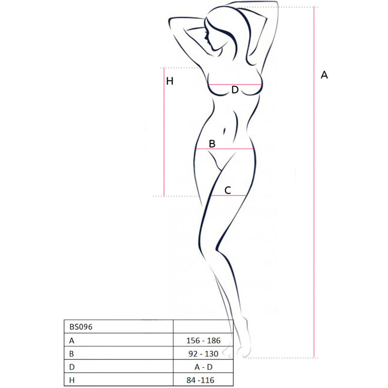 PASSION - BS096 BODYSTRING BLANC TAILLE UNIQUE