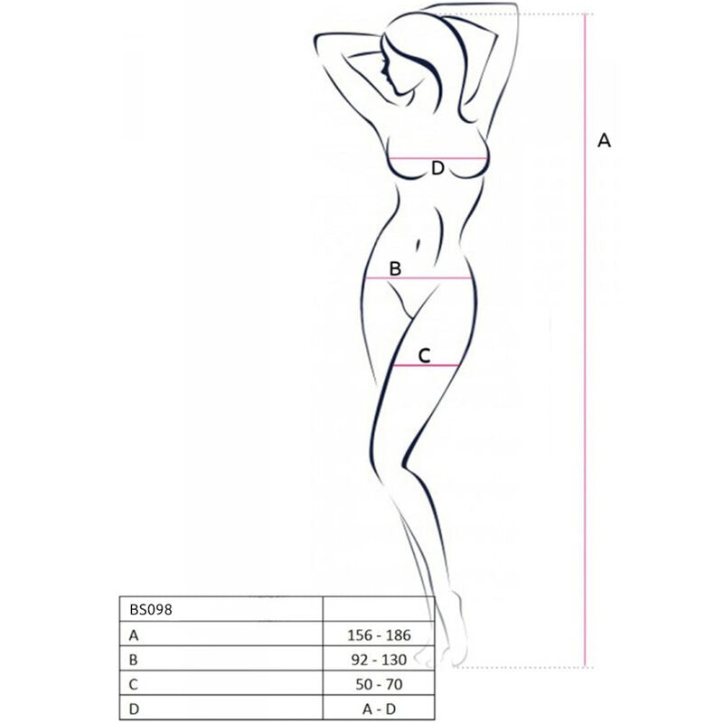 PASSION - BS098 BODYSTRING BLANC TAILLE UNIQUE