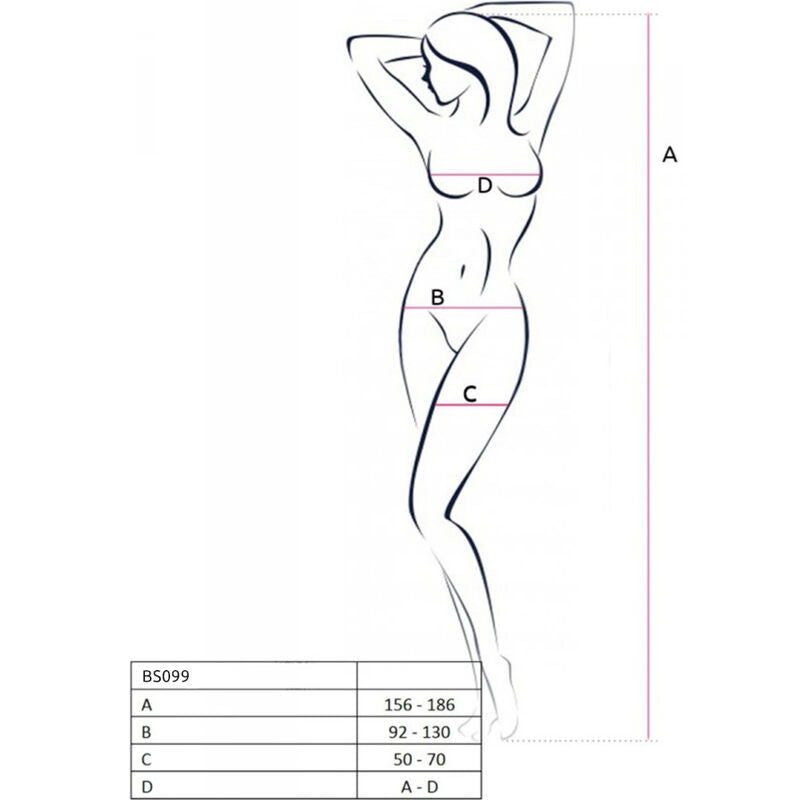 PASSION - BS099 BODY BAS RED TAILLE UNIQUE