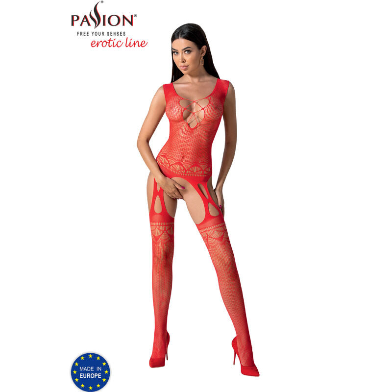 PASSION - BS099 BODY BAS RED TAILLE UNIQUE