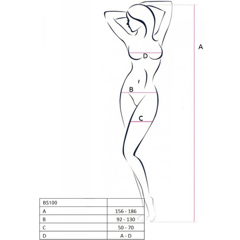 PASSION - BS100 BODYSTRING NOIR TAILLE UNIQUE