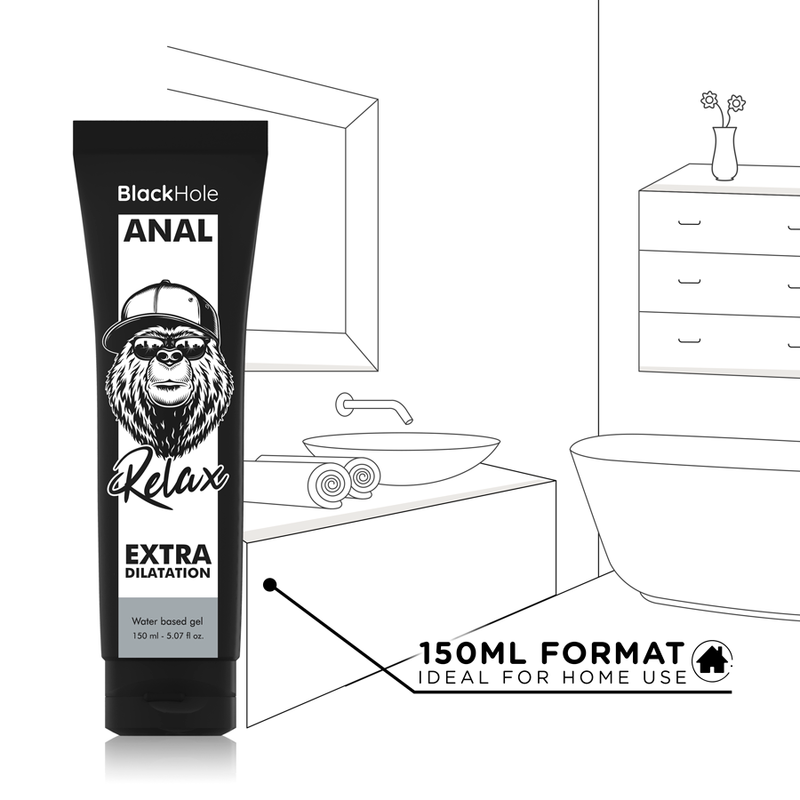 BLACK HOLE - WATER-BASED GEL FOR ANAL DILATION 150 ML