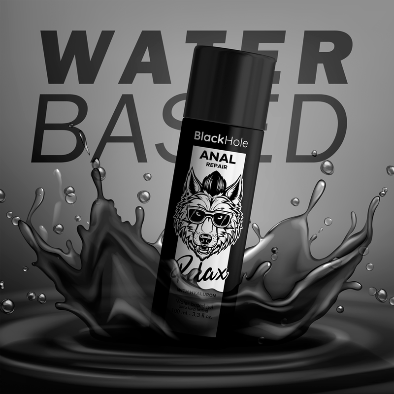 BLACK HOLE - RÉPARATEUR ANAL À BASE D'EAU RELAX AVEC HYALURON 100 ML