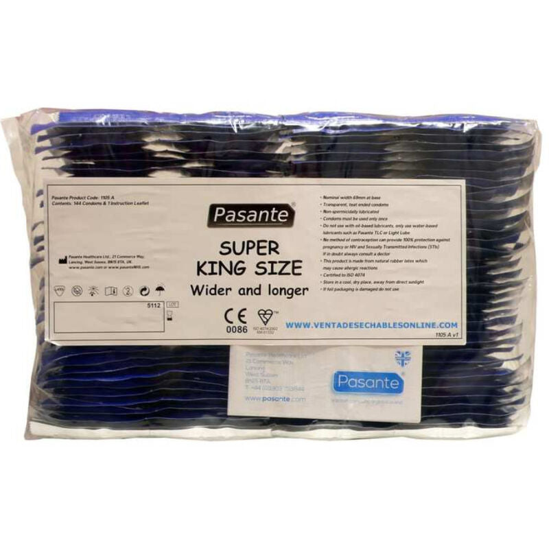PRÉSERVATIF - PRÉSERVATIF SUPER KING SIZE SACHET DE 144 UNITÉS