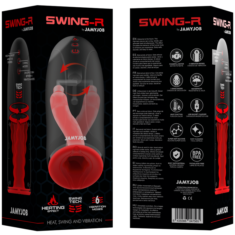 JAMYJOB - SWING-R MASTURBATEUR CHALEUR, OSCILLATION ET VIBRATION