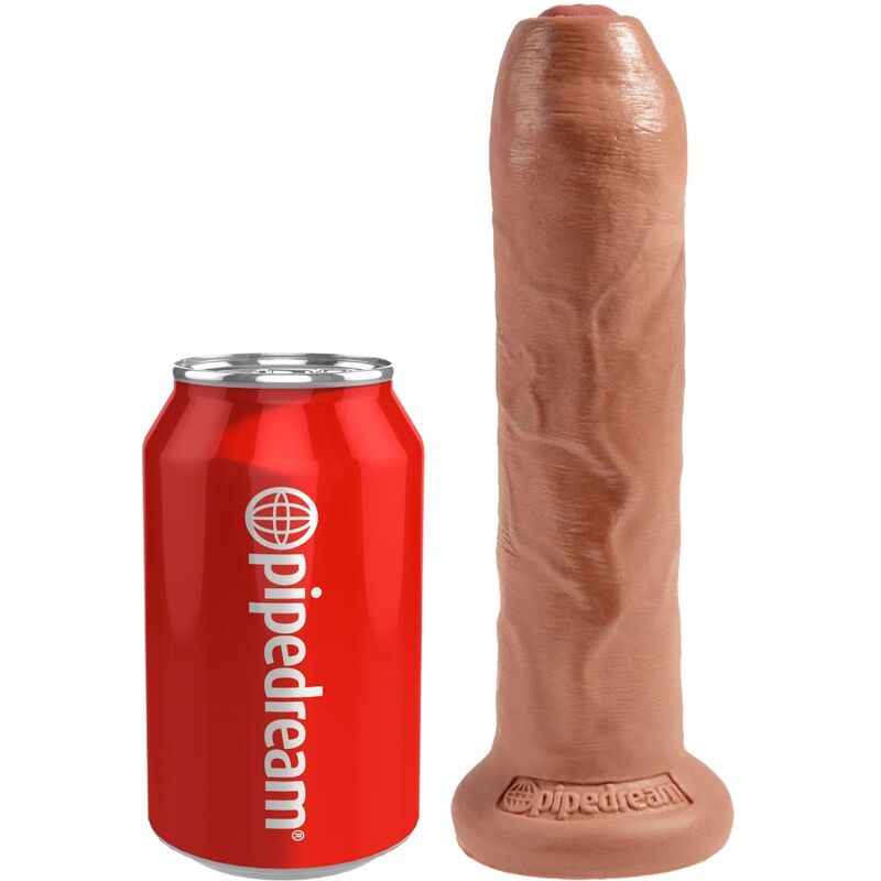 KING COCK - PÉNIS RÉALISTE AVEC PRÉPUCE 17,8 CM CARAMEL