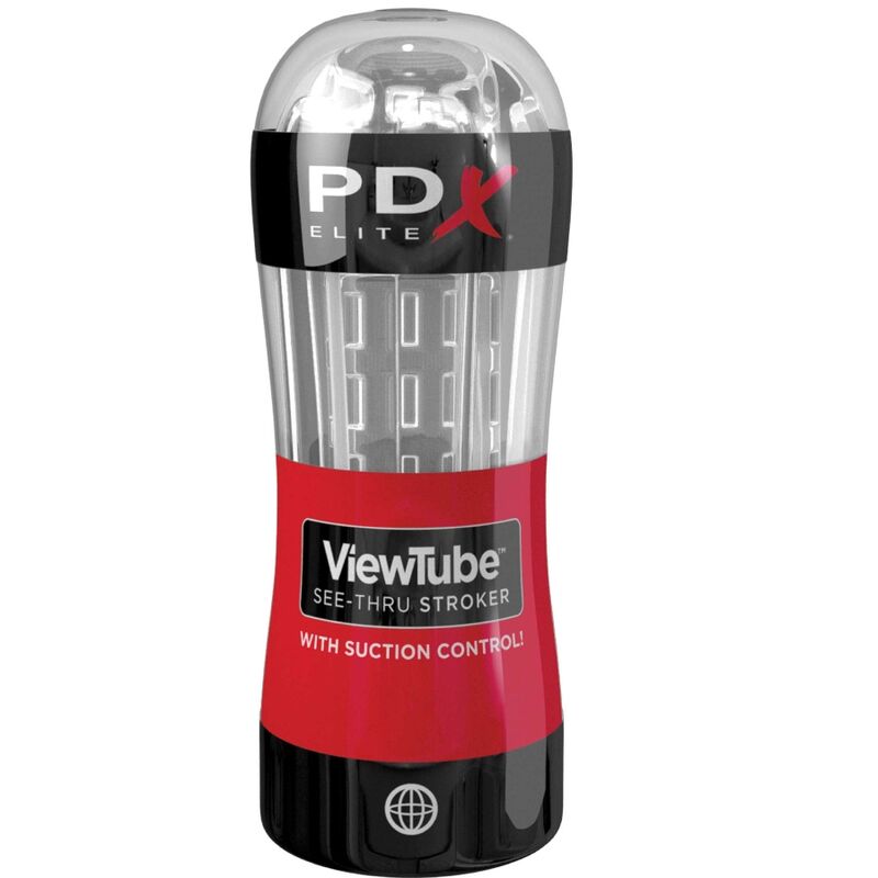 PDX ELITE - STROKER MASTURBATOR VIEWTUBE SUCTION CONTROL TRANSPARENT