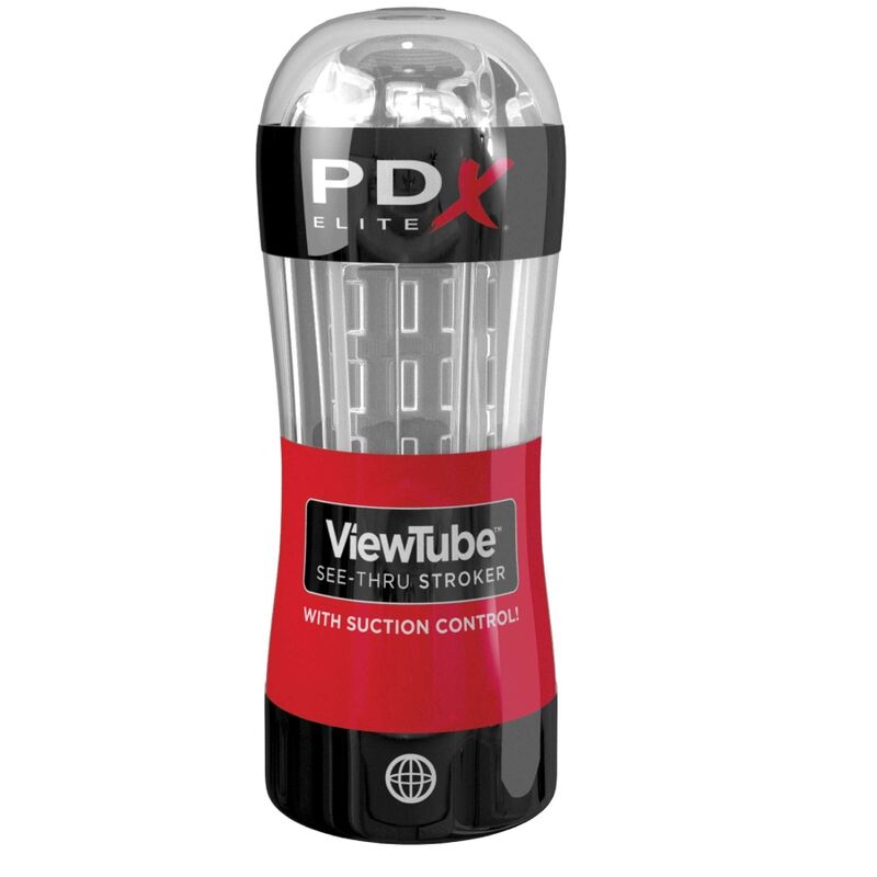 PDX ELITE - STROKER MASTURBATOR VIEWTUBE SUCTION CONTROL TRANSPARENT